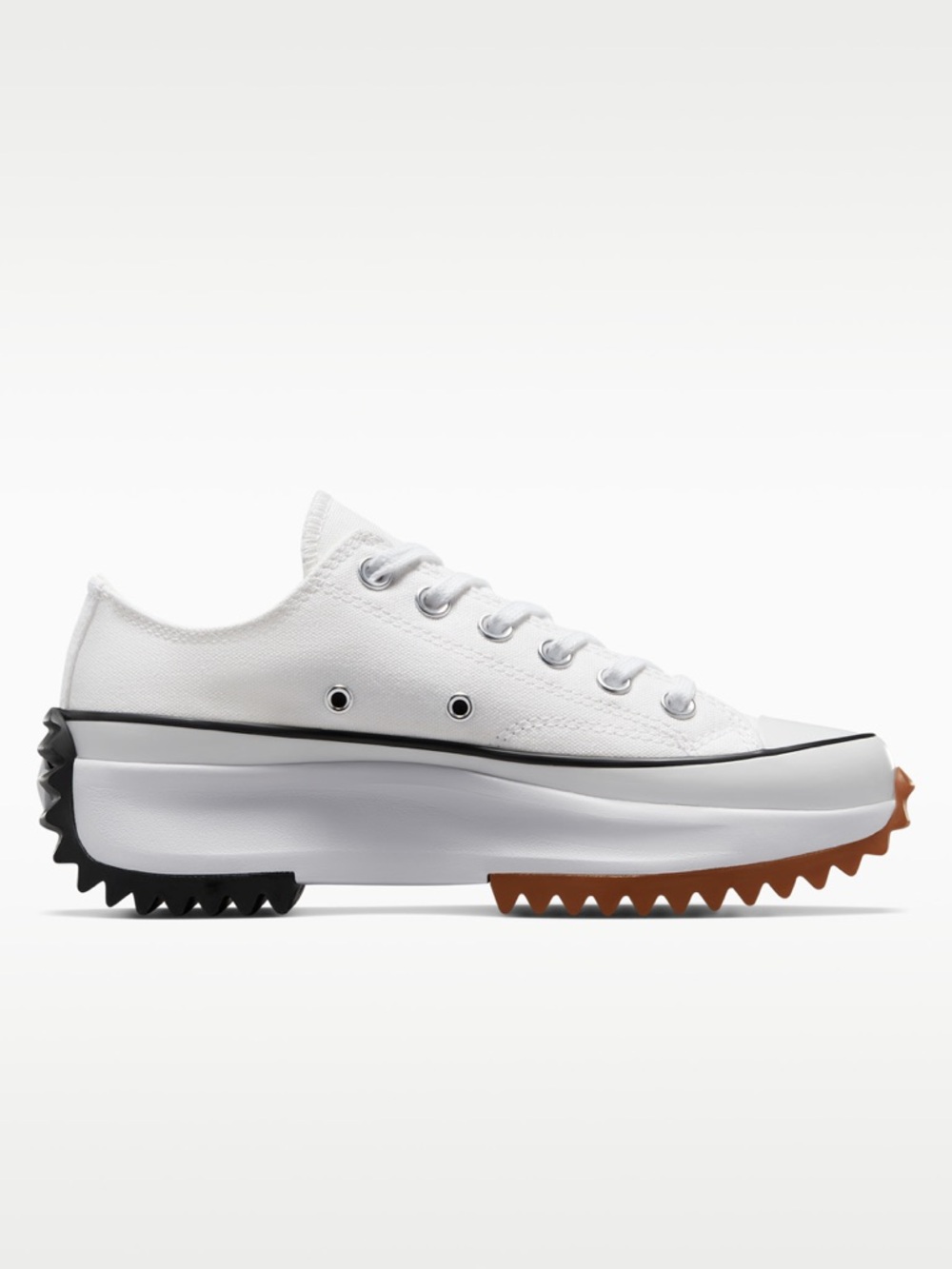 Converse Run Star Hike Platform White with Brown and Black Accents - Picture 2 of 8